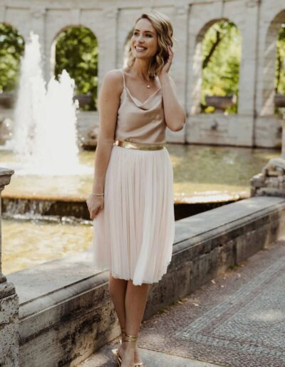 Tüllrock kurz  peach-blush