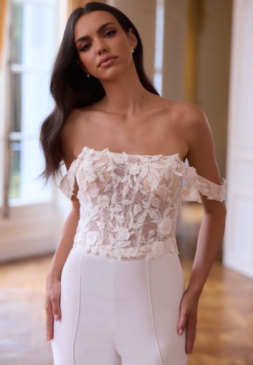 Braut-Spitzenkorsage Esa