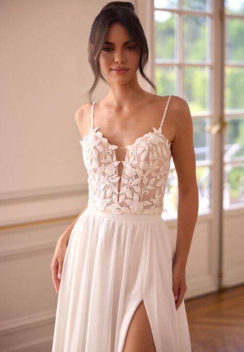 Braut-Spitzenkorsage Lia