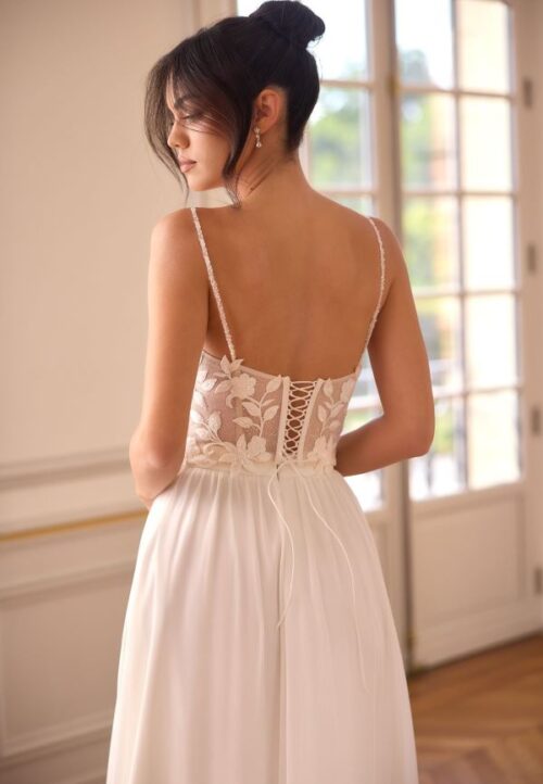 Braut-Spitzenkorsage Lia