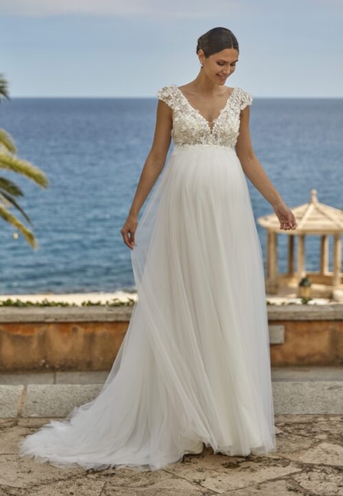 Umstandsbrautkleid Aska
